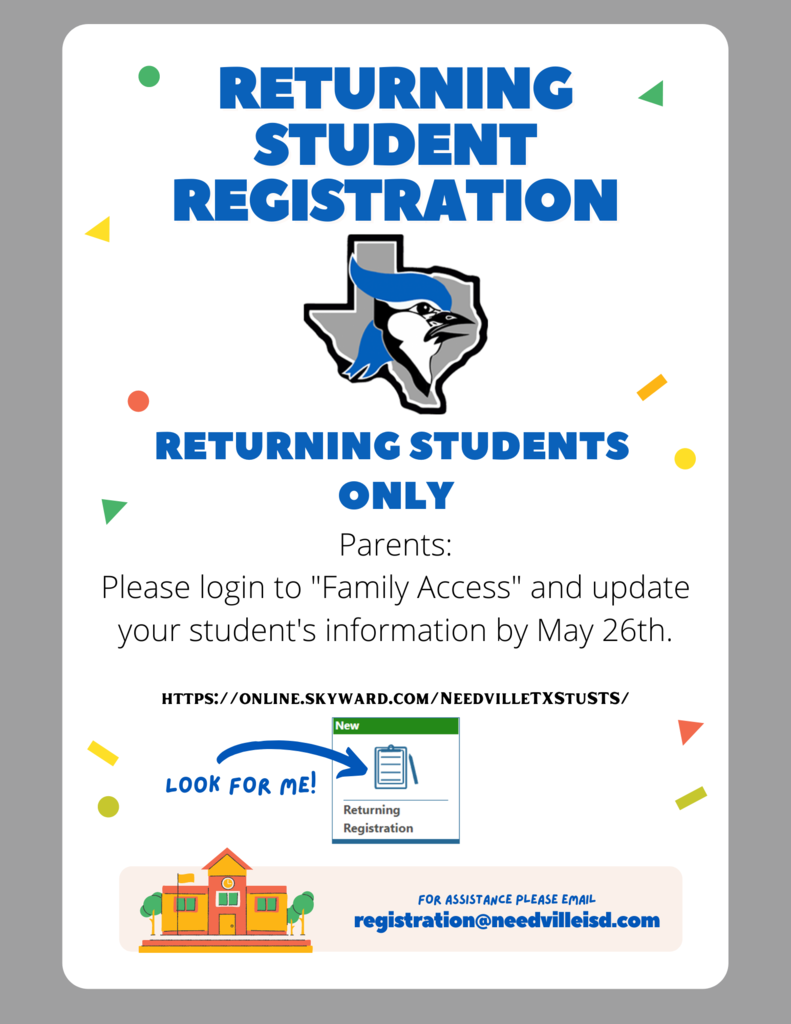 Registratino Flyer for Returning Students