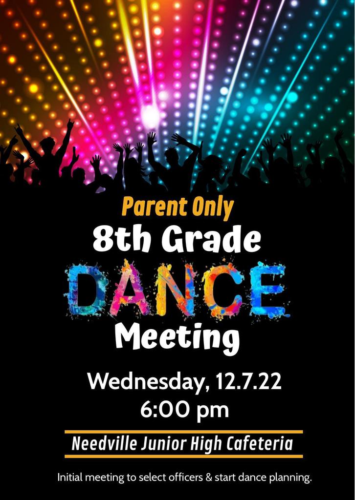 8th grade dance parent meeting